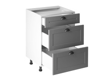 Szafka Kuchenna Dolna 3 Szuflady D60S3 Linea Grey Szary Mat