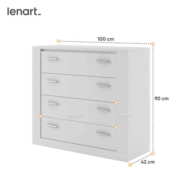 ARTI AR-10 - Komoda 4S Biała