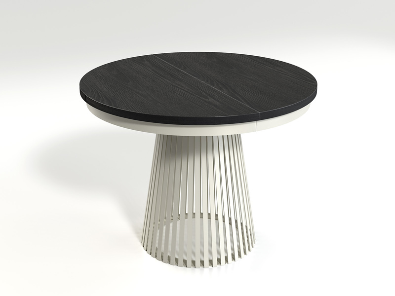 GARDA - Stół Okrągły Rozkładany Czarny Painflow Cashmere