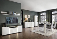 Stół Rozkładany MWST07 160-200 Biały/Dąb Vicenza Czarny