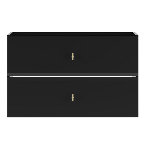 RAY-01 - Szafka pod Umywalkę 2S 80 cm Czarny Mat