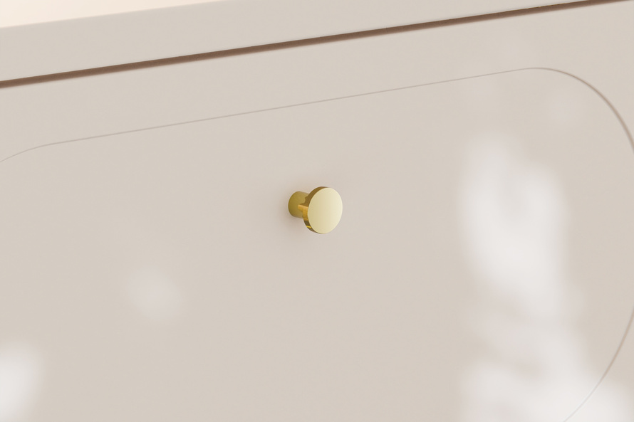 Zestaw Szafka Pod Umywalkę z Blatem 80 cm 2 Szuflady Donna Sand