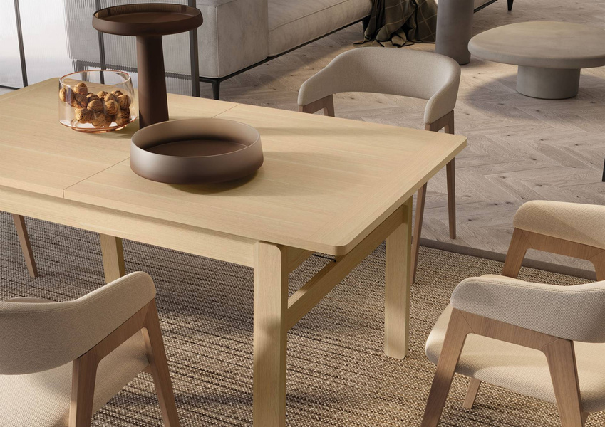 PLOT PT-01 - Stół Rozkładany 149-269 cm Dąb Jasny