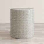 AV1730-28GB Stolik okrągły Avola Grey Basket Weave