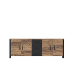 Olin WM Komoda 4D3S Świerk Appenzell / Czarny Mat