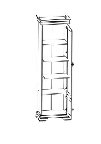 Kora Andersen KRD 1 - Szafa 1-drzwiowa Sosna Andersen