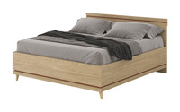 Scandi - Łóżko 180x200 cm Dąb Olejowany Ceglany