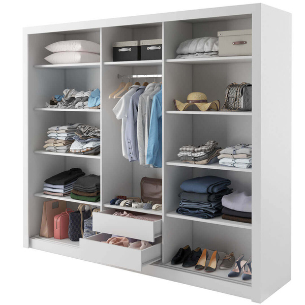 IDEA ID-11 - Szafa Przesuwna 3-drzwiowa Biała