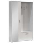 BIS - Garderoba 2-drzwiowa z Lustrem Biel Alpejska