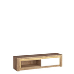 LIVINIO-9 - Komoda RTV 1D Ribbeck Biały Połysk