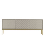 ASPEN-01 - Komoda RTV 3-drzwiowa Kaszmir Złoty Stelaż