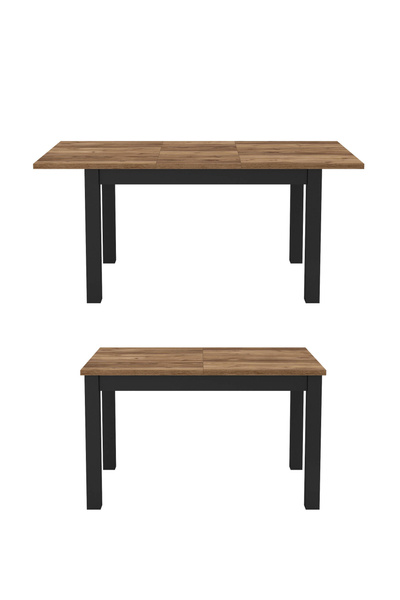 Olin WM Stół Rozkładany 130-175 cm Świerk Appenzell / Czarny Mat
