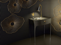 Oristo Szafka Z NÓŻKAMI z blatem w czarnym połysku 82 cm 1S LOUIS czarna połysk