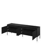 TREND TR-05 - Szafka RTV 4-drzwiowa Z Oświetleniem Czarna