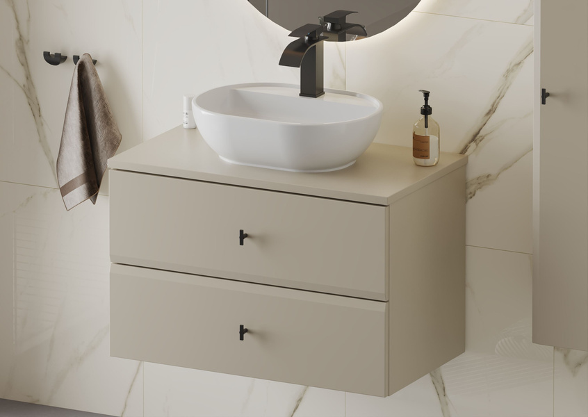 RAY-01 - Szafka pod Umywalkę 2S 80 cm Kaszmir mat