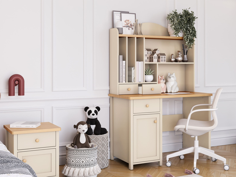 STORY SO-03 - Biurko 1D1S Beż Piaskowy Dąb Vincenza Bielona_01