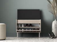 Szafka Na Buty 1D z Siedziskiem VOCO 06 Cashmere Dąb Cremona Terracotta