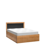 FONTI-12 - Łóżko ze Stelażem 140x200 cm Dąb Karmel