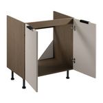 Szafka Kuchenna Dolna 2D Sorento Pod Zlew D80Z Baltic Storm Beżowy Mat