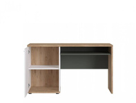 Twenty TWEB01 - Biurko 1D Dąb Honey Castello/Białe/Szare