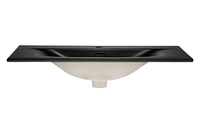 Umywalka Meblowa Ceramiczna 80 cm SKY 1 BLACK MATT 80 E-8099-80 Czarny Mat