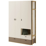 LENNY LY-01 - Szafa 3D3S Dąb Artisan/Beż/Truflowa