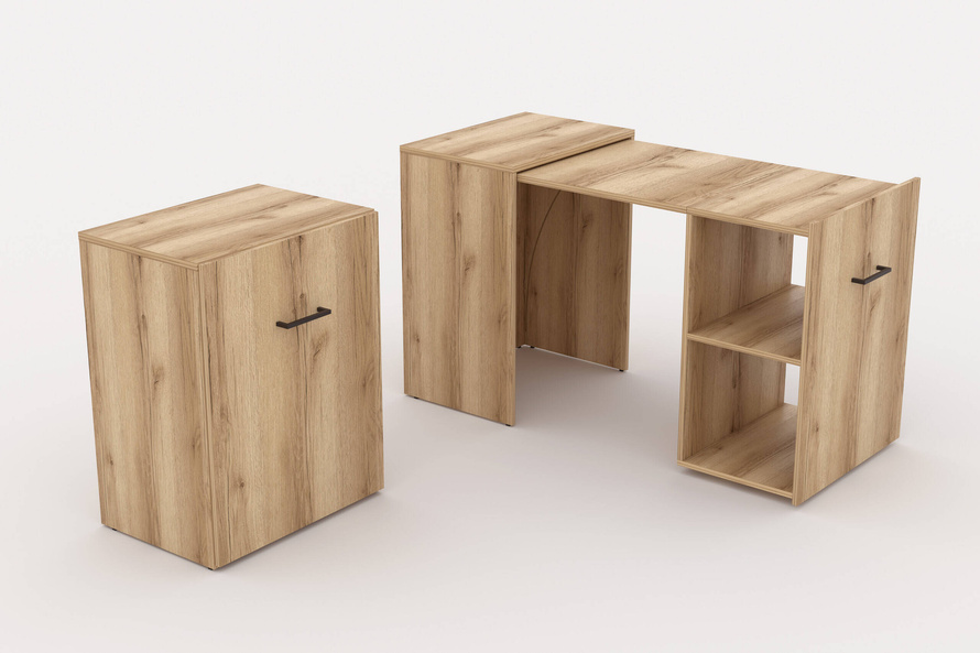 Smart – Biurko Rozsuwane Dąb Grand Naturalny_01