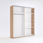 Quadro KV-16-OF - Szafa 6-drzwiowa z Lustrem Dąb Frigate 200x270 cm