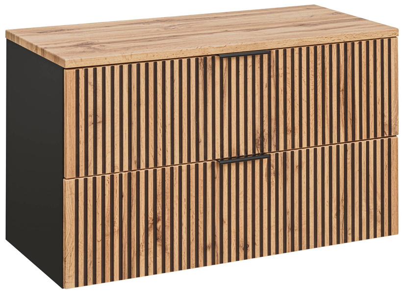 Szafka pod umywalkę 100 cm 2S Xilo Black Wotan