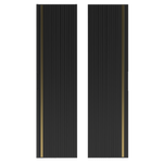 VESPER-03 - Słupek Wysoki 1-drzwiowy 130cm Czarny Mat