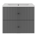 XILO-02 - Szafka z Umywalką 2S 60cm Szary Mat Zestaw-3