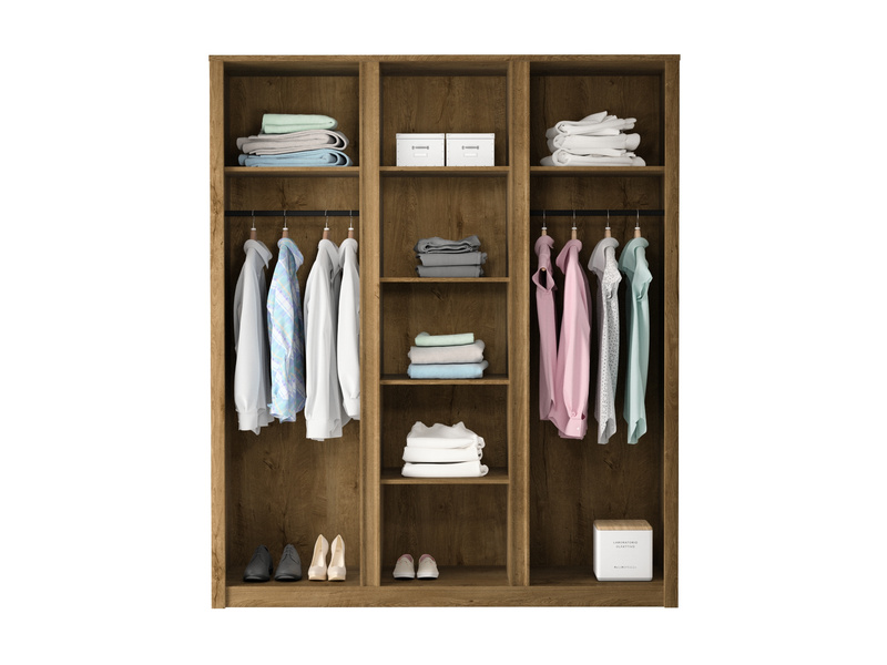 MONTANA LEFKAS S3D - Szafa 3-drzwiowa Dąb Lefkas