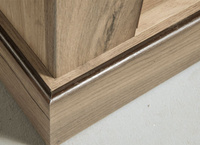 ANTICA-146 - Szafa z Lustrem Drzwi Przesuwne 2 Szuflady Kraft Złoty