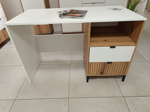 Ricko RIKB01 - Biurko 2S Białe/Dąb Coast Evoke_01