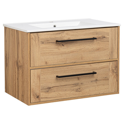 Astor Zestaw Vivien 80 cm Szafka z Umywalką Dąb Wotan