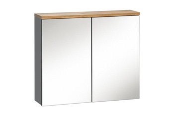 Szafka z lustrem 80 cm Bali szary