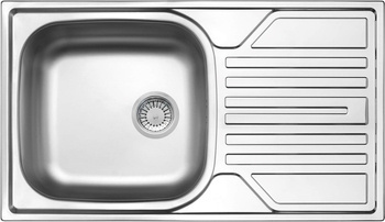 Zlewozmywak stalowy 1-komorowy z ociekaczem Legato