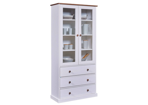 Witryna Westerland drewniana biała