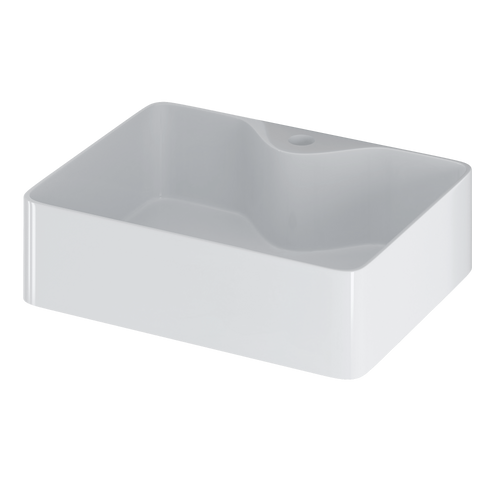 Umywalka Ceramiczna Nablatowa Lars 48 cm Biały Połysk