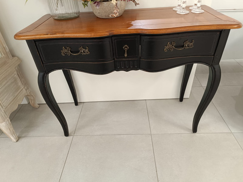 Konsola francuska czarna drewniana Venero 808NM _01