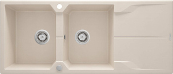 Zlewozmywak granitowy 2-komorowy z ociekaczem Andante