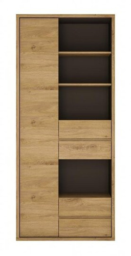 Shetland TYP 12 - Regał 1D-4S Dąb Shetland/Szary