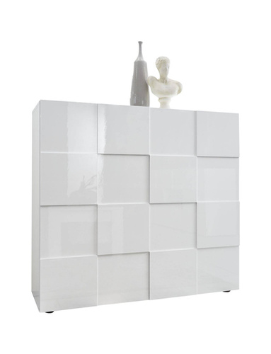 Dama - Komoda 2-drzwiowa Biały Połysk Lakier_01