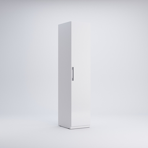 Family FM-11-WB - Szafa 1-drzwiowa Biały Mat Biały Połysk