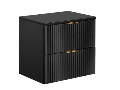 Szafka 60 cm ADEL BLACK z blatem