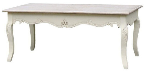 Rimini 027 Ława prowansalska kremowa beżowy blat drewno/mdf