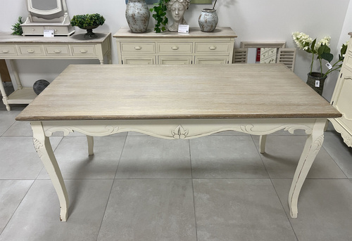 Rimini 026 Stół prowansalski kremowy beżowy blat drewno/mdf_01