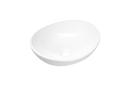 Umywalka Nablatowa Ceramiczna UN-LOLA-GW Biały Połysk