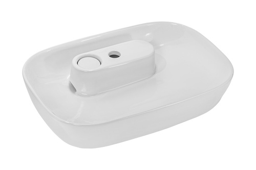 Umywalka Nablatowa Ceramiczna UN-POLA-GW Biały Połysk