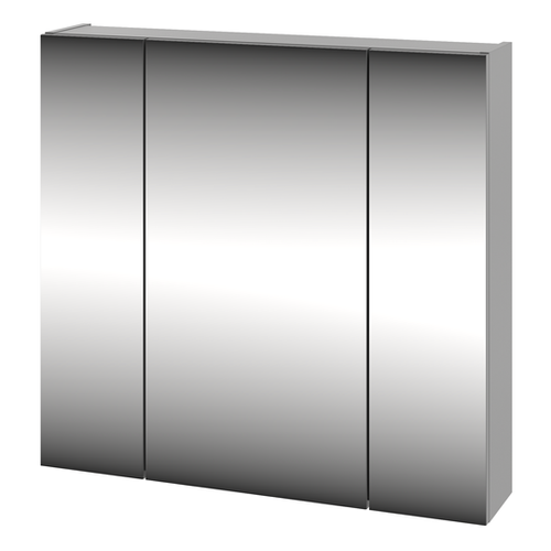 LUSTRO-02 - Szafka Wisząca z Lustrem 3D 80cm Szary Mat